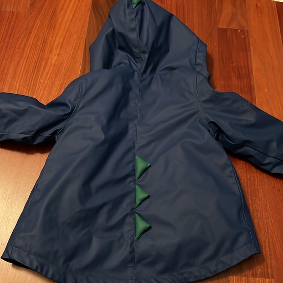 Dinosaur rain jacket with fur inside - Picture 4 of 4